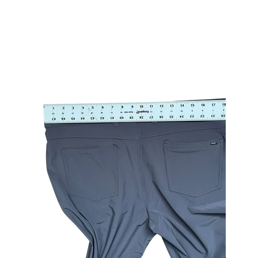 Mizzen+Main Helmsman Chino Pants Mens 36x34 Gray Slim Stretch Performance‎